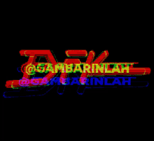 a glitch effect of the word dfk