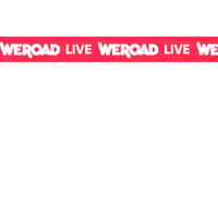 a red and white ribbon that says live weroad live weroad live