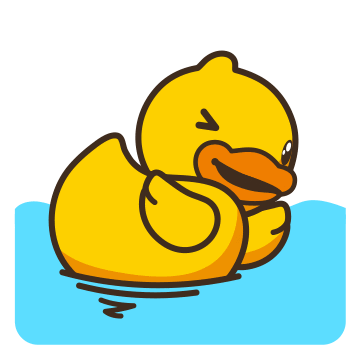 Rubber Duck Sticker - Rubber Duck Swimming Stickers