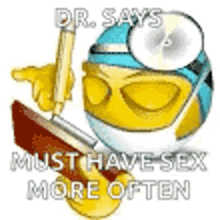doctor must have sex more often emoji writing looking