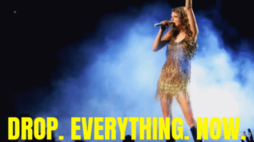 drop. everything. now. taylor swift Aprenda sobre relacionamentos em inglês com a Taylor Swift