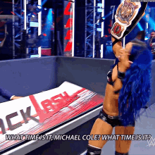 Sasha Banks Womens Tag Team Champions GIF - Sasha Banks Womens Tag Team Champions What Time Is It GIFs