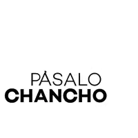 the word chancho is written in black on a white background .