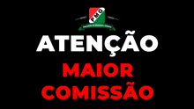 a black background with a pmg logo and the words " atenção maior comissao "