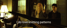 harry potter daniel radcliffe dumbledore i do love knitting patters