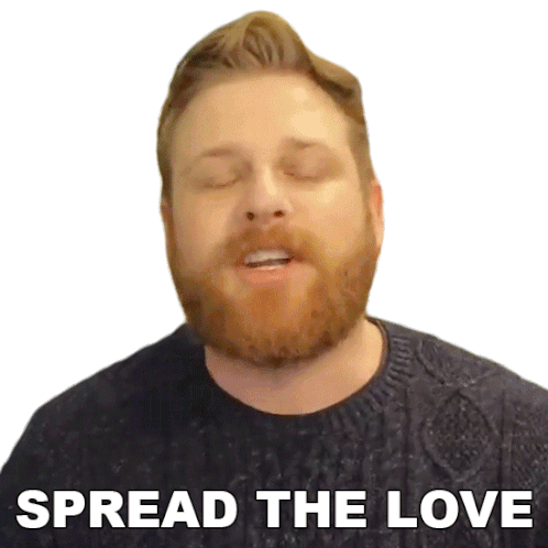 Spread The Love Grady Smith Sticker - Spread The Love Grady Smith Lets Share The Love Stickers
