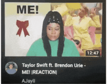 a screenshot of a video that says me on it