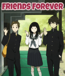 Anime Friends Girls GIFs | Tenor