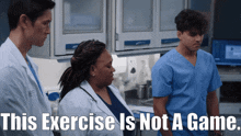 Greys Anatomy Miranda Bailey GIF - Greys Anatomy Miranda Bailey This Exercise Is Not A Game GIFs