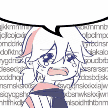 anime crying speech bubble waaaah