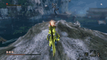 a screenshot of a video game shows a monster named okashi leader shinji