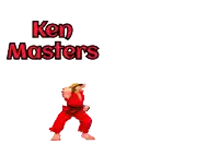 a cartoon character with the name ken masters