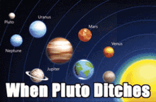 Pluto Ditching GIF - Pluto Ditching Friends GIFs