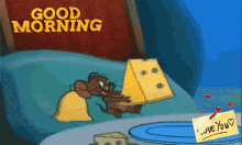 Good Morning Tom And Jerry GIF - Good Morning Tom And Jerry Cheese Slice GIFs