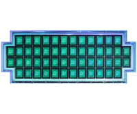 a screen with a lot of squares on it that says pizza hut on it