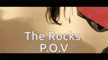 a poster for the rocks p.o.v. shows a woman in a red hat