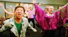 Dean Pelton And Chang Dancing - Community GIF - Community Ken Jeong Ben Chang GIFs