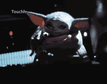 Touch Baby Yoda GIF - Touch Baby Yoda The Mandalorian GIFs