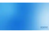 a blue background with renpho smart health simplified on it