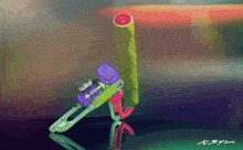 a colorful drawing of a toy with the letters xyl on it