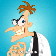 perry the platypus from phineas and ferb is making a funny face