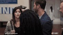 hugging dr max goodwin dr lauren bloom dr iggy frome ryan eggold