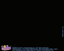 the word poof that is on a purple background