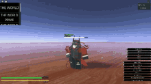 a screenshot of a video game that says the world on it
