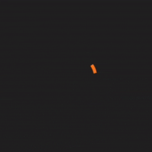 an orange circle on a black background with the letter c in the center