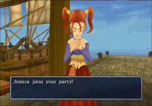 Jessica Joins Your Party - Dragon Quest GIF - Dragon Quest Jessica Party Join GIFs