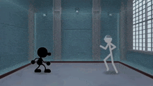 a cartoon character with a hammer and a number 2 on his head