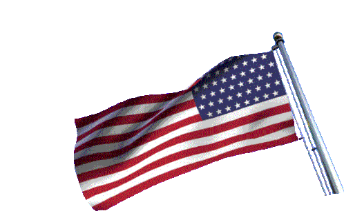 American Flag Waving Sticker - American Flag Waving Usa Stickers