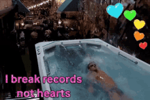 Bbvalentines I Break Records Not Hearts GIF - Bbvalentines I Break Records Not Hearts Swimming GIFs