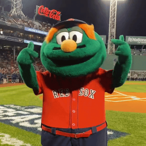 Boston Red Sox Wally The Green Monster GIF - Boston Red Sox Wally The Green  Monster Sweep - Discover & Share GIFs
