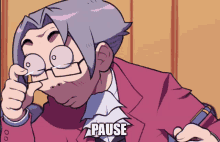 Ace Attorney Sus GIF - Ace Attorney Sus Pause GIFs