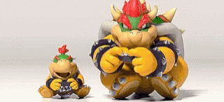 Playing Sword And Shield Bowser GIF - Playing Sword And Shield Bowser