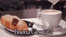 Buona Giornata Buon Giorno Caffè E Cornetto Colazione GIF - Have A Nice Day Happy Day Coffe GIFs