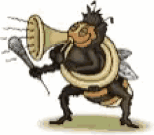 Bee Play GIF - Bee Play Tuba GIFs
