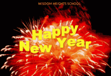 Wisdome Heights School Fireworks GIF - Wisdome Heights School Fireworks Happy New Year GIFs
