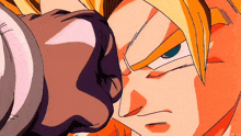 a close up of a cartoon character 's face