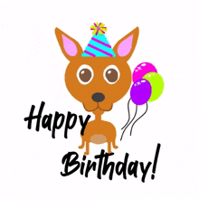 dog brown cartoon dachshund happy birthday