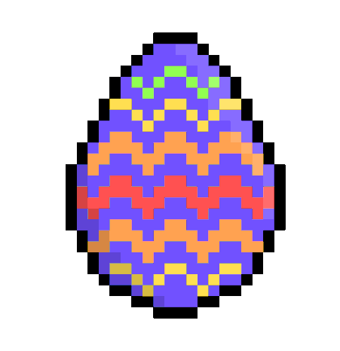 Qment Easter Sticker - Qment Easter Pixel Art Stickers