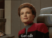 Janeway Startrek GIF - Janeway Startrek No GIFs