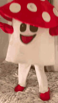 Jumping On The Bed Doubleblind GIF - Jumping On The Bed Doubleblind Mushroom GIFs