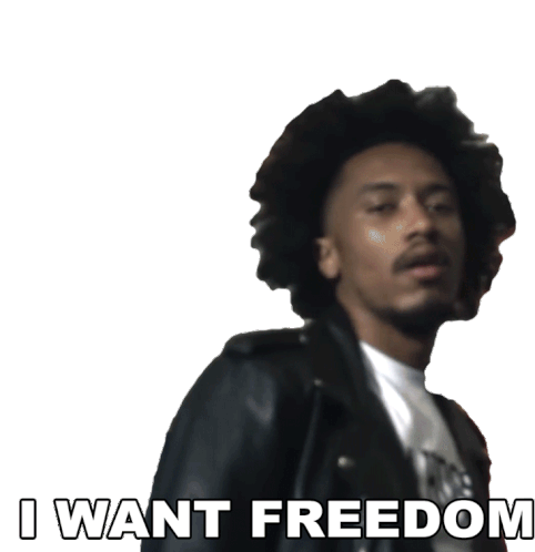 I Want Freedom Bobby Sessions Sticker - I Want Freedom Bobby Sessions The Hate U Give Song Stickers