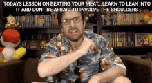 Todays Lesson Beating The Meat GIF - Todays Lesson Beating The Meat Learn To Lean Into It GIFs