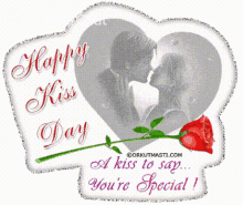 Happy Kiss Day A Kiss To Say Youre Special Kissing GIF