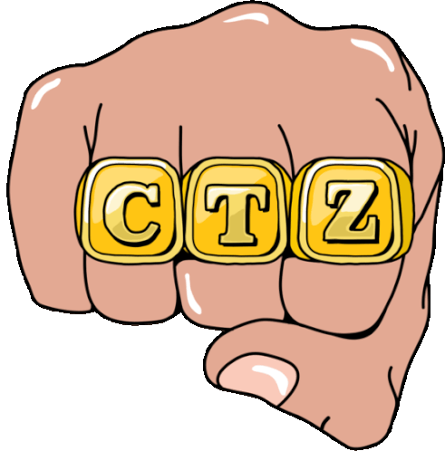 Fist With Rings Written For Sure In Portuguese Sticker - Say What You Mean Ctz Fist Stickers