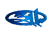 a blue logo on a white background with the letter s