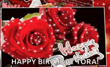 Happy Birthday Roses GIF - Happy Birthday Birthday Roses GIFs